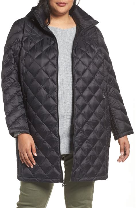 michael kors down filled jackets ankle length|Michael Kors packable jacket.